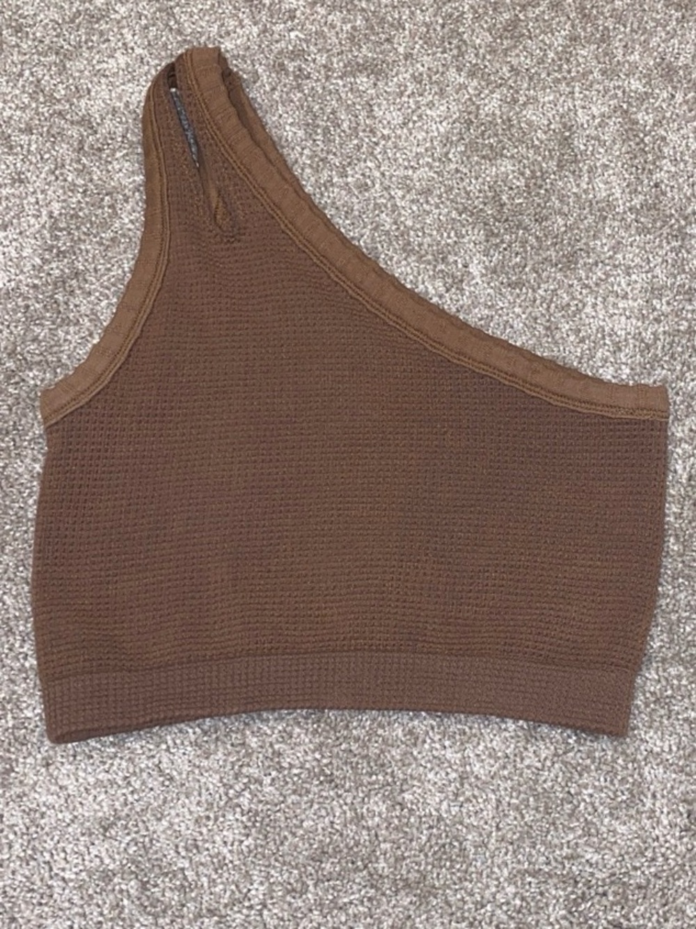 Urban Outfitters One Shoulder Brown Crop Top
Size XS / S